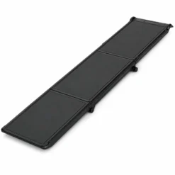Wiltec Hunderampe 180 x 40 cm 50 kg 3-fach faltbar rutschfeste Autorampe für Hunde, klappbare Einstiegshilfe aus PP fürs Auto, SUV und Pick up