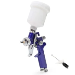 Wiltec HVLP Lackierpistole H2000P, 0,8 mm Düse, 125 ml Becher, 280 mm Strahlbreite, Spritzpistole Sprühpistole Airbrushpistole