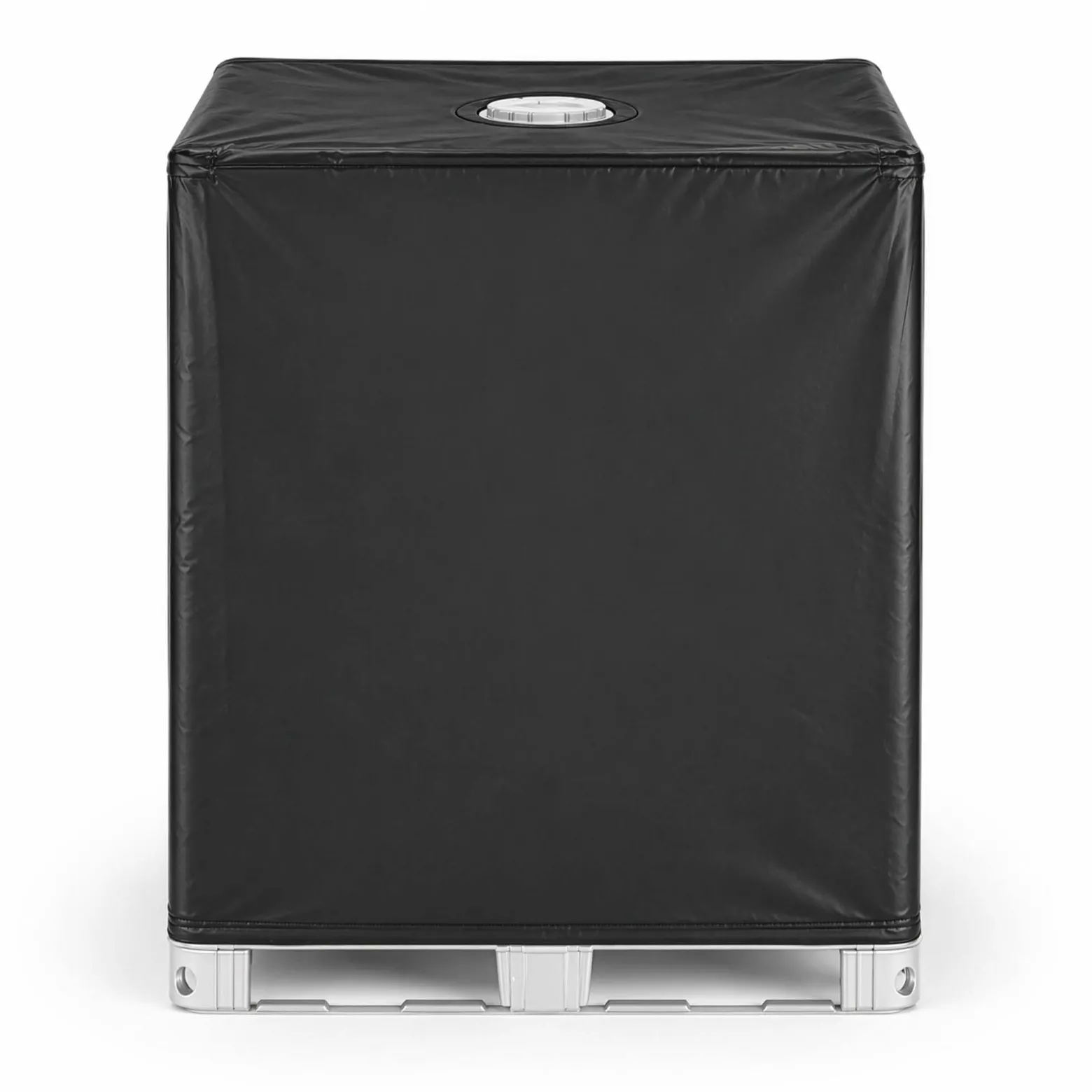 Wiltec IBC Container Abdeckplane – 1 x 1,2 x 1,16 m – aus Hart Propylen – Schutzhaube Haube Regenschutz für 1000 l Regenwassertank