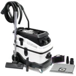 Wiltec Industriestaubsauger 1600 Watt & 30 Liter Behälter, Nass- und Trockensauger mit 3-fach Filtersystem & Blasfunktion, Mehrzwecksauger mit Zubehör