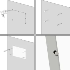 Wiltec Infrarotheizung 520 Watt, energieeffizienter Heizkörper, Wandmontage Elektroheizung, Heizpaneel, IR Heizung