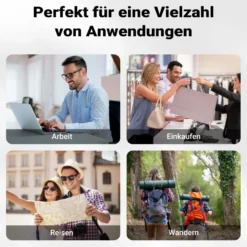 Wiltec 3 in 1 Gepäckträgertasche blau, Fahrradtasche Rucksack 25 l Stauraum, Gepäcktasche mit Laptopfach, wasserresistente Fahrrad Tasche