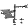Wiltec 2in1 Halterung für Monitor und Laptop Monitorhalter und Notebookhalter VESA 75x75/100x100