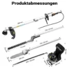 Wiltec 4-in-1 Multifunktionsgerät mit 2-Takt-Motor mit Rucksack, Backpacker Multigartengerät, Multitool Gartenwerkzeug mit u.a. Rasentrimmer