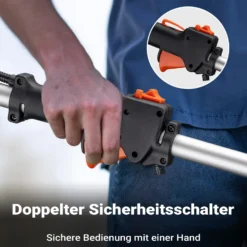 Wiltec 4-in-1 Multifunktionsgerät mit 4-Takt-Motor mit Rucksack, Backpacker Multigartengerät, Multitool Gartenwerkzeug mit u.a. Rasentrimmer