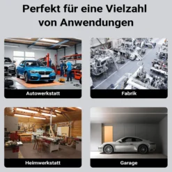 Wiltec Kabeltrommel 20 m + 2 m, automatischer Kabelaufroller 1500 – 3200 W, Verlängerungskabel Trommel 180° Halterung, robuste Kabel Trommel