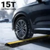 Wiltec Kanal Kabelbrücke 98 x 26 x 6,5 cm, Kabelkanal 15 t Tragkraft, Überfahrschutz bis 30 km/h, Kabel Trittschutz für Außenbereich, Schlauchbrücke aus PP und Gummi