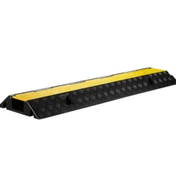 Wiltec Kanal Kabelbrücke 98 x 26 x 6,5 cm, Kabelkanal 15 t Tragkraft, Überfahrschutz bis 30 km/h, Kabel Trittschutz für Außenbereich, Schlauchbrücke aus PP und Gummi