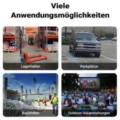 Wiltec Kanal Kabelbrücke 98 x 24 x 4,5 cm 4 Stück, Kabelkanal 13 t Tragkraft mit 2 Kanälen, Überfahrschutz bis 30 km/h, Kabel Trittschutz aus PP und Gummi