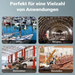 Wiltec Kettenzug bis 250 kg, robuster Handkettenzug 3 m Hubhöhe, Tragmittel mit 3 m Lastkette, Hebezeug manuell, hochbelastbares Hebemittel
