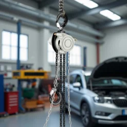 Wiltec Kettenzug bis 250 kg, robuster Handkettenzug 3 m Hubhöhe, Tragmittel mit 3 m Lastkette, Hebezeug manuell, hochbelastbares Hebemittel