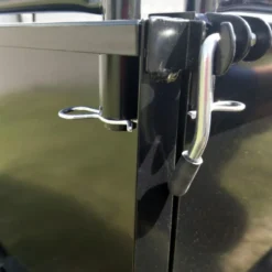 Wiltec Kippanhänger 200 x 78 x 94,5 cm bis 300 kg, Anhänger Kipper für Rasentraktor mit Gitter u. abnehmbaren Seitenwänden, Anhänger mit Kippfunktion