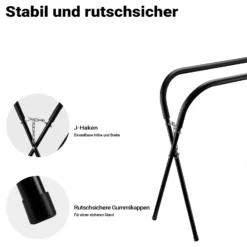 Wiltec klappbarer Lackierständer bis 220 kg, stabiler Lackierbock aus Stahl, höhenverstellbarer Arbeitsbock, Montagebock für KFZ Lackierung