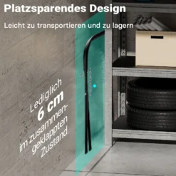 Wiltec klappbarer Lackierständer bis 220 kg, stabiler Lackierbock aus Stahl, höhenverstellbarer Arbeitsbock, Montagebock für KFZ Lackierung