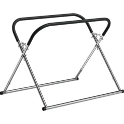Wiltec Klappbarer Windschutzscheibenständer, höhenverstellbar 80-100 cm, belastbar bis 75 kg, Reparaturständer, Scheibenbock, Lackierständer