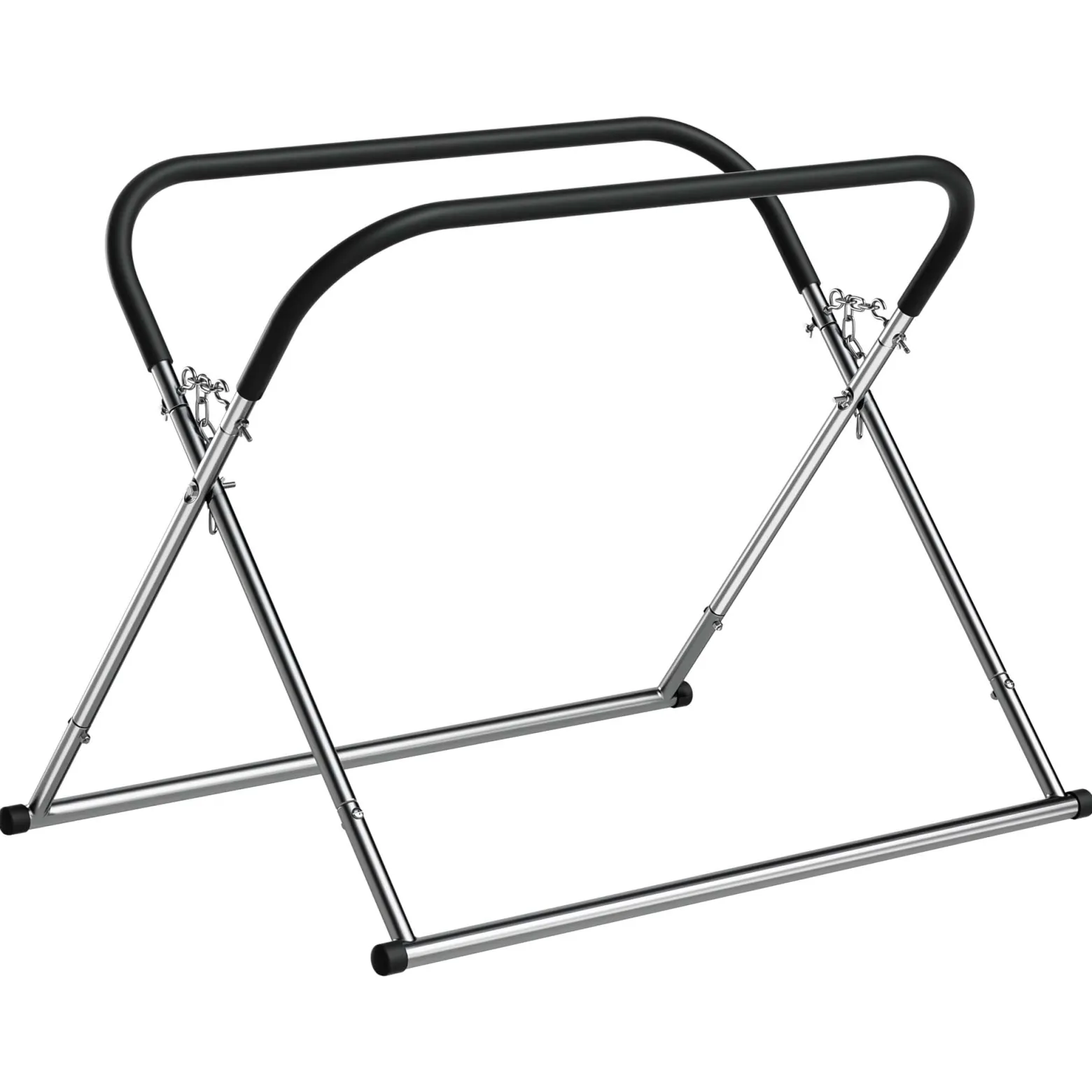 Wiltec Klappbarer Windschutzscheibenständer, höhenverstellbar 80-100 cm, belastbar bis 75 kg, Reparaturständer, Scheibenbock, Lackierständer
