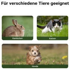 Wiltec Kleines Katzenhaus 68 x 53 x 47 cm aus Holz, Katzenhütte für Garten oder Terasse, Wurfkiste isoliert wetterfest, Katzenhöhle