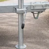Wiltec Klemmhalter für Anhänger Stützrad bis ø35 mm, Klemmschelle mit Klappknebel, Bügelklemme, Klemmbügel