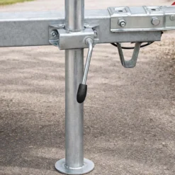 Wiltec Klemmhalter für Anhänger Stützrad bis ø35 mm, Klemmschelle mit Klappknebel, Bügelklemme, Klemmbügel
