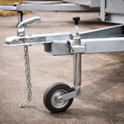 Wiltec Klemmhalter für Anhänger Stützrad bis ø35 mm, Klemmschelle mit Klappknebel, Bügelklemme, Klemmbügel