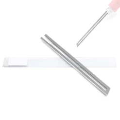 Wiltec Klinge für Styroporschneider 150mm, gehärtet, gerade, schneidet Styropor, Styrodur & andere Dämmstoffe mit Nickel-Chrom-Legierung für Heißrahtschneider