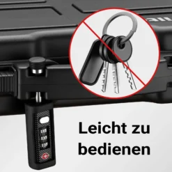 Wiltec Kofferschloss für Waffenkoffer 2er Set TSA Schloss, Zahlenschloss 3-stellig für Gewehrkoffer, Waffenschloss zum Verschließen von Langwaffen- und Kurzwaffenkoffer