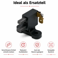 Wiltec Kohlenhalter mit Schleifkohlen für 3 Phasen 400 V Stromerzeuger – Ersatzteil – Bürstenschleifkohlen für Synchrongeneratoren mit AVR-Regelung