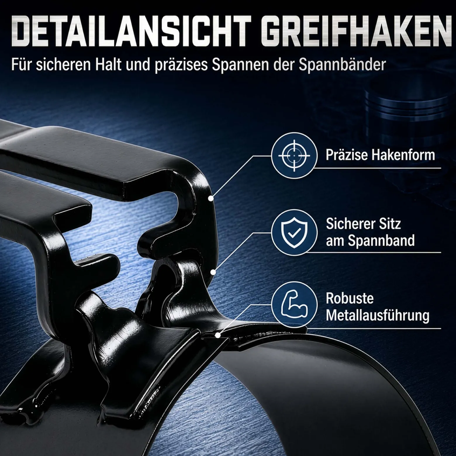 Wiltec Kolbenringspannband Set mit 6 Spannbändern 73-111 mm, inkl. Spannzange und Koffer zum Zusammendrücken der Kolbenringe, zur Montage von Kolben