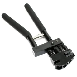 Wiltec Kombinierte Absetzzange Lochzange, 290 mm lang, 13 mm Absetztiefe, Falzzange für Karosseriebleche, Blechzange mit gummiertem Griff