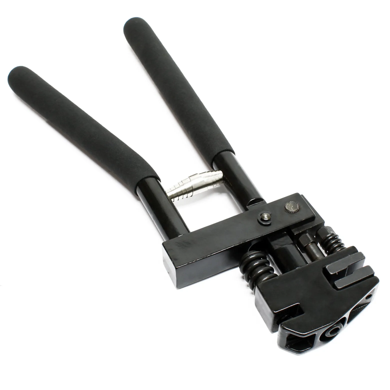 Wiltec Kombinierte Absetzzange Lochzange, 290 mm lang, 13 mm Absetztiefe, Falzzange für Karosseriebleche, Blechzange mit gummiertem Griff