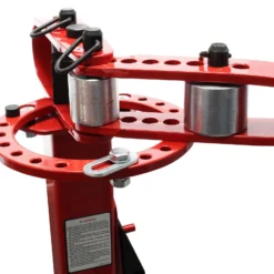 Wiltec Kompaktes Biegegerät mit Fuß 1250 x 255 x 975 mm, Biegemaschine für Flachstahl, Baustahl, Rundstahl & Vierkantstahl mit 7 Matrizen 25,4-76,2 mm