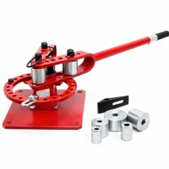 Wiltec Kompaktes Biegegerät 255 x 1250 x 235 mm, Biegemaschine für Flachstahl, Baustahl, Rundstahl & Vierkantstahl mit 7 Matrizen 25,4-76,2 mm