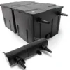 Wiltec Komplettset: CBF-350B Teichfilter bis 60000 L Teichfilteranlage als Durchlauffilter, CUV-218 Teichklärer UVC Klärer mit 18 Watt UV-C Leistung