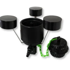Wiltec Komplettset: CBF-350B Teichfilter bis 60000 L Teichfilteranlage Durchlauffilter, NEO10000 Teichpumpe 10000l/h 80W, CUV-236 Teichklärer 36W, 25m Teichschlauch 25 mm, CSP-250 Skimmer 2500l/h 45W