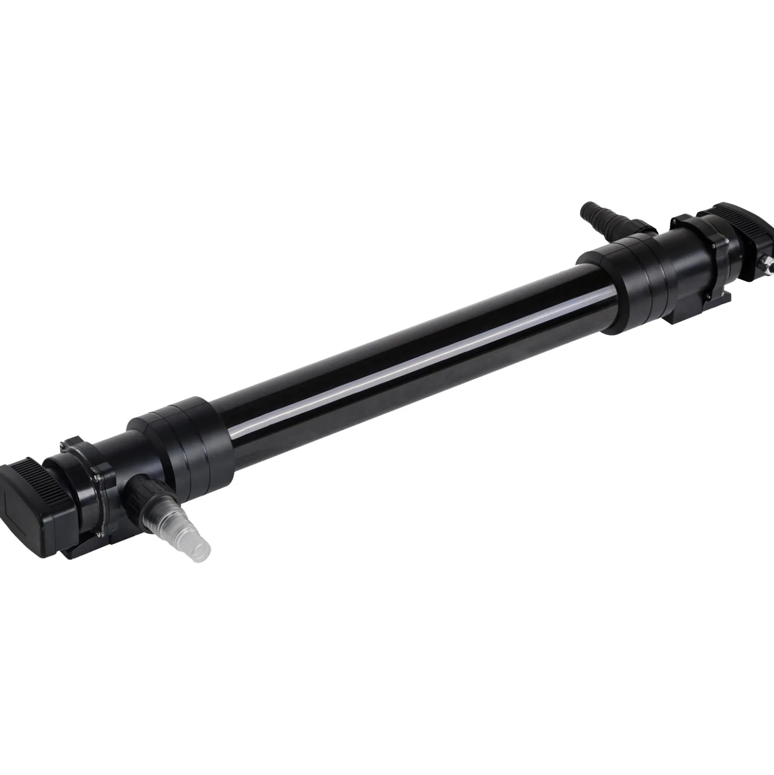 Wiltec Komplettset: CBF-350C Teichfilter bis 90000 L Teichfilteranlage Durchlauffilter, NEO12000 Teichpumpe 12000l/h 100W, CUV-672 Teichklärer 72W, 10m Teichschlauch 38 mm, Schlauchschellen W1 44-47mm