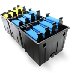 Wiltec Komplettset: CBF-350C Teichfilter bis 90000 L Teichfilteranlage Durchlauffilter, NEO10000 Teichpumpe 10000l/h 80W, CUV-672 Teichklärer 72W, 10m Teichschlauch 38 mm, Schlauchschellen W1 44-47mm