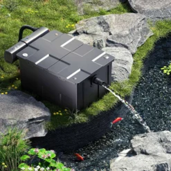 Wiltec Komplettset: CBF-550 Teichfilter bis 60000 L Teichfilteranlage als Durchlauffilter, CUV-236 Teichklärer UVC Klärer mit 36 Watt UV-C Leistung