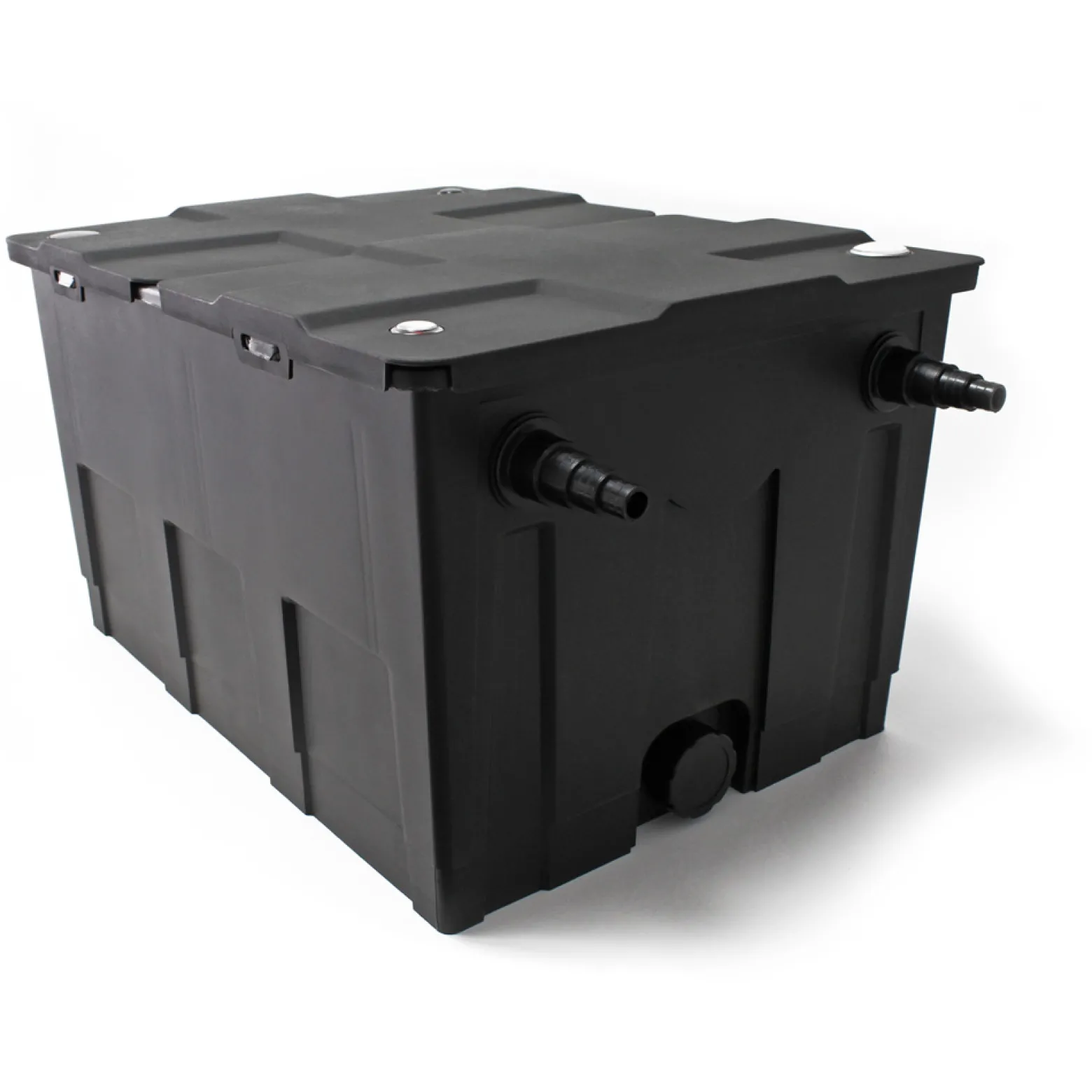 Wiltec Komplettset: CBF-550 Teichfilter bis 60000 L Teichfilteranlage als Durchlauffilter, NEO10000 SuperECO Teichpumpe 10000l/h 80W, CUV-272 Teichklärer UVC Klärer mit 72W, 25m Teichschlauch 25 mm