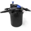 Wiltec Komplettset: CPF-15000 Teichdruckfilter bis 30000 L mit 18 Watt UV-C Teichklärer, NEO8000 SuperEco Teichpumpe 8000l/h 70W, 25m Teichschlauch 25 mm (1")