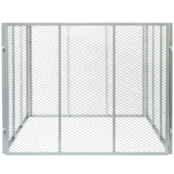 Wiltec Komposter 100 x 100 x 80 cm, Gartenkomposter aus Metallgitter, Kompostbehälter für 800 Liter Kompost, Biokomposter für Bioabfall