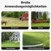 Wiltec Kompoststreuer 75 l mit 60 cm Arbeitsbreite, Düngerstreuer für Kompost, Mist u. Kalk, Gartenstreuer auch für Aussaat, Torfmoosstreuer mit Griff