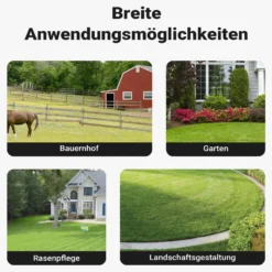 Wiltec Kompoststreuer 75 l mit 60 cm Arbeitsbreite, Düngerstreuer für Kompost, Mist u. Kalk, Gartenstreuer auch für Aussaat, Torfmoosstreuer mit Griff