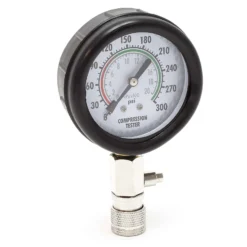 Wiltec Kompressionstester 0–20 bar für Benzinmotor Kompressionsprüfer mit Adapter M10 M12 M14 M18 8-teiliges Set im Koffer Kompressionsmessgerät