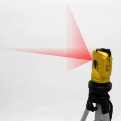 Wiltec Kreuzlinienlaser selbstnivellierend mit Stativ 1,2 m, ±0,5 mm/m genau, Rotationslaser zum Vermessen von Winkeln und Flächen, Nivelliergerät