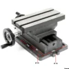 Wiltec Kreuztisch 220x100 mm, Frästisch Mit 120 mm X-Achse, 90 mm Y-Achse, Koordinatentisch Aus Gusseisen, Bohrtisch, Fräsständer