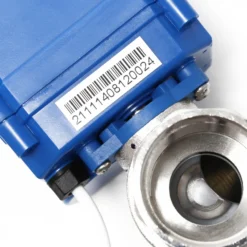 Wiltec Kugelventil für Abwasser Ø 25 mm (1"), Entleerungsventil für DC 12 V mit Notentriegelung, Rückschlagventil für Wohnmobil & Wohnwagen