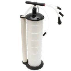 Wiltec Ölabsaugpumpe 7 Liter zum Motorölwechsel, Handpumpe zur Ölabsaugung und für andere Flüssigkeiten inklusive 3 Schläuche, manuelle Pumpe