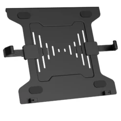 Wiltec Laptopablage für Monitorhalter, Laptopständer aus Stahl mit Breitenanpassung, Laptophalter kompatibel mit VESA 100 x 100 und 75 x 75, Notebook Halterung mit Rutschschutz