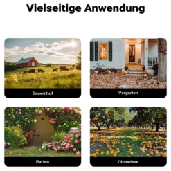 Wiltec Laubgreifer Kunststoff 57,1 x 33,7 x 7,6 cm, 2er Set Laubsammler mit breiter Öffnung, Laubkralle mit Zinken und ergonomischem Griff
