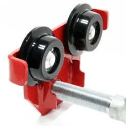 Wiltec Laufkatze bis 2000 kg, 55-205 mm Flanschbreite, Handfahrwerk für Kran, Rollfahrwerk stufenlos justierbar